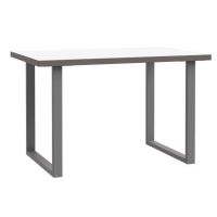 Forte - KEFLAVIK KFLB211-120-940 | Biurko | Biały / Uni Wolfram Szary