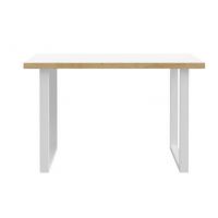 Forte - KEFLAVIK KFLB211-M897 | Biurko | Biały / Dąb Aristan