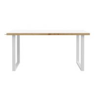 Forte - KEFLAVIK KFLB422-M897 | Biurko | Biały / Dąb Aristan