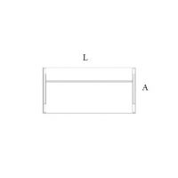 AMS Meble Biurowe - CLASSIC Biurko CS1 Na Stelażu Płytowym | 160x80 cm | 1-osobowe | Wolnostojące