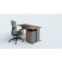 AMS Meble Biurowe - AGAT Biurko BA3 | Na Stelażu Metalowym | 160x70 cm