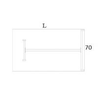 AMS Meble Biurowe - EVENT Biurko BV8 Na Stelażu Metalowym | 160x70 cm | 1-osobowe | Podporowe