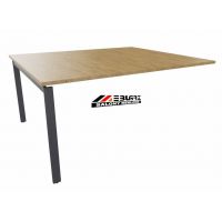 AMS Meble Biurowe - EVENT PLUS Biurko BV13+ Na Stelażu Metalowym | 140x140 cm | 2-osobowe | Podporowe | Z Dystansem 1 cm