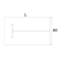 AMS Meble Biurowe - OMIX Biurko BO10 | Na Stelażu Metalowym | 140x80 cm | 1-osobowe | Podporowe