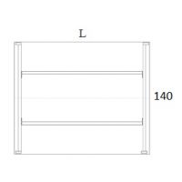 AMS Meble Biurowe - OMIX Biurko BO20 Na Stelażu Metalowym | 160x140 cm | 2-osobowe | Wolnostojące