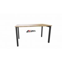 AMS Meble Biurowe - STAND PLUS Biurko BS5+ Na Stelażu Metalowym | 140x80 cm | 1-osobowe | Wolnostojące | Z Dystansem 1 cm