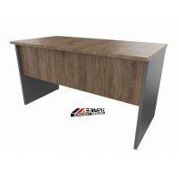 AMS Meble Biurowe - WOOD R Biurko BWR4 | Na Stelażu Płytowym | 180x70 cm | 1-osobowe | Wolnostojące | Bez nawisów