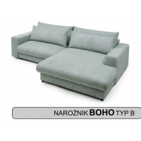 Morel Meble - BOHO HR Narożnik z funkcją spania i pojemnikiem TYP B