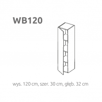LAYMAN - BRIKS WB120 | Moduł pionowy z frontem | Otwierany na bok