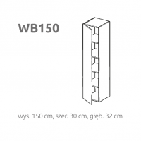 LAYMAN - BRIKS WB150 | Moduł pionowy z frontem | Otwierany na bok