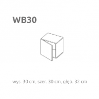 LAYMAN - BRIKS WB30 | Moduł pionowy z frontem | Otwierany na bok