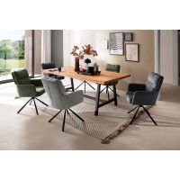 MC AKCENT - MALMOE Stół 160x100 | Krawędź C trapez ścięty w górę | Dąb dziki olejowany | MAL16CBE | Stelaż A | MALA16AL