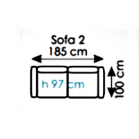 AEK - CARO SOFA 2 OSOBOWA Z POJEMNIKIEM