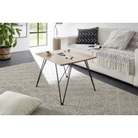 MC AKCENT - CASABLANCA Stolik 60x60x46 | dąb lity sękaty | lakier czrny mat | 58341AS9 | DOSTĘPNE OD RĘKI