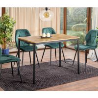 SIGNAL - CITY Stół 110x75cm | Dąb Artisan | Czarny