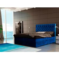 Mars Meble - COLIER Łóżko kontynentalne z pojemnikiem | 180x200 | Materac Bonell | Topper