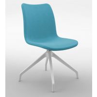 BGROUP - COWORKER Krzesło Konferencyjne SOFT S60 | Stelaż typu Pająk | Kubełek Tapicerowany | Mechanizm Obrotu 360°