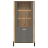 LIVEO - DANTE DT14 WITRYNA | SZARY MAT