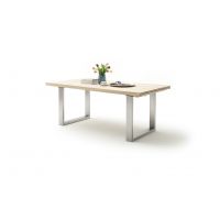 MC AKCENT - DAYTON Stół 220-320x100 | dąb lity bianco