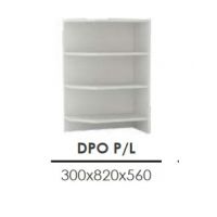 Stolkar - CLARA Szafka DPO P/L | Dolna | Otwarta zakończeniowa | Popiel