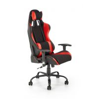 HALMAR - DRAKE Fotel Obrotowy | Czerwono - Czarny