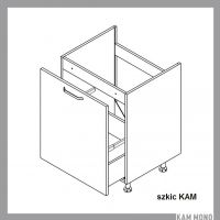 KAM - KAMMONO Szafka DZCSS60 | Dolna zlewozmywakowa | Szuflada | Front nowoczesny P4