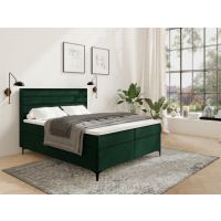 STOLLECH - ELITE II Bonnell Łóżko kontynentalne z pojemnikiem ( sprężyny bonell) | 160/200