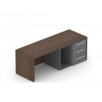 MASSONI - EXO Kontener podporowy EXKB 160 | 160x5x55,5h cm | 3-szuflady + szafka na komputer