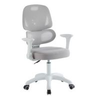 FURNITEX - FB28-FX Fotel obrotowy | Biało-szary