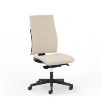 NOWY STYL - INTRATA MANAGER Fotel obrotowy menadżerski M-22 FS | Oparcie tapicerowane i wysokie | Regulowane podparcie lędźwi | Ognioodporna pianka