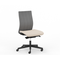 NOWY STYL - INTRATA MANAGER Fotel obrotowy menadżerski M-23 LU2-BL FS | Oparcie siatkowe i wysokie | Regulowane podparcie lędźwi | Ognioodporna pianka