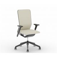 NOWY STYL - YOUTEAM Fotel Obrotowy SWIVEL CHAIR LB UPH BLACK GREY | Niskie Oparcie Tapicerowane | Wersja Czarno-Szara SG | Zgodny z Rozporządzeniem z 2023 roku