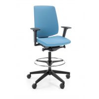 PROFIM - LIGHT UP Fotel Obrotowy Biurowy Gabinetowy 330S | Oparcie Tapicerowane | Mechanizm Syncho | Hoker z Podnóżkiem | Zgodny z Rozporządzeniem z 2023 roku