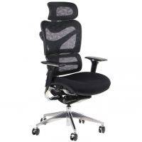 STEMA - ErgoNew S7 Fotel Obrotowy | Czarny | Siedzisko Tkaninowe | Zgodny z Rozporządzeniem z 2023 roku