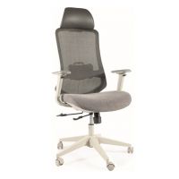 SIGNAL - ERGON Fotel Obrotowy | Szary | Obciążenie 150 kg | Zgodny z Rozporządzeniem z 2023 roku