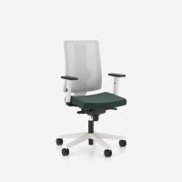 NOWY STYL - NAVIGO Fotel Obrotowy SWIVEL CHAIR MESH WHITE | Oparcie Siatkowe | Wersja Biała W | Regulowane Podparcie Lędźwi | Zgodny z Rozporządzeniem z 2023 roku