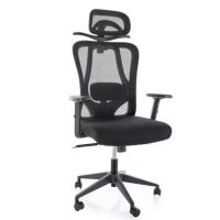 SIGNAL - Q-080 Fotel obrotowy | Czarny | Siatka | Tkanian membranowa | Zgodny z Rozporządzeniem z 2023