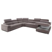 FENIKS MEBLE - GENESIS Narożnik 2,5FL-E-2,5BB-LR z funkcją spania i pojemnikiem