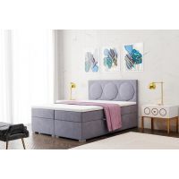 SOFIA MEBLE - GRANDE Łóżko kontynentalne 180x200 z pojemnikiem