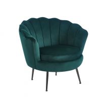 FURNITEX - LC-032-1 Fotel | Riviera 38 Zielony | Nogi czarne