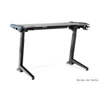 UNIQUE MEBLE - V-GAME Biurko Gamingowe Elektryczne GET119X-L