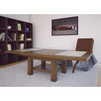 Meblarz - ŁAWOSTÓŁ JĘDREK Z SZYBĄ | 120-172x81 | wysokość 59-75