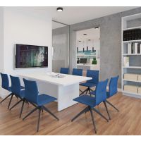 BGROUP - JOANNA Krzesło Konferencyjne JO4 S60 | Stelaż typu Pająk | Kubełek w Całości Tapicerowany