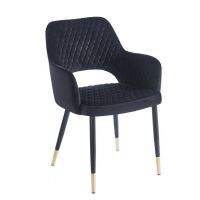 FURNITEX - K3-FX (G) Krzesło | Velvet | Riviera 100 czarne