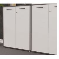 Forte - KEFLAVIK KFLF321-120 | Komplet drzwi z zamkiem | Biały / Uchwyt czarny