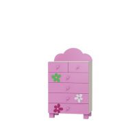 BabyBest - FLOWER Komoda 6 szuflad KM-FL II