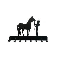 Art. Decoration - 1160 KOŃ KOBIETA Wieszak na klucze