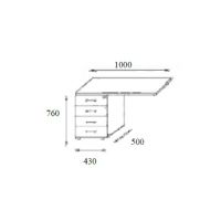 AMS Meble Biurowe - CLASSIC Kontener Gabinetowy CSK2 | Zamek Centralny