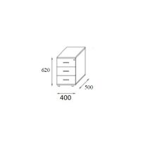 AMS Meble Biurowe - CLASSIC Kontener Gabinetowy CSK3 | Zamek Centralny