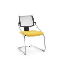 PROFIM - XENON NET Krzesło Konferencyjne 20V | Oparcie Siatkowe | na Płozie